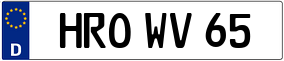 Truck License Plate